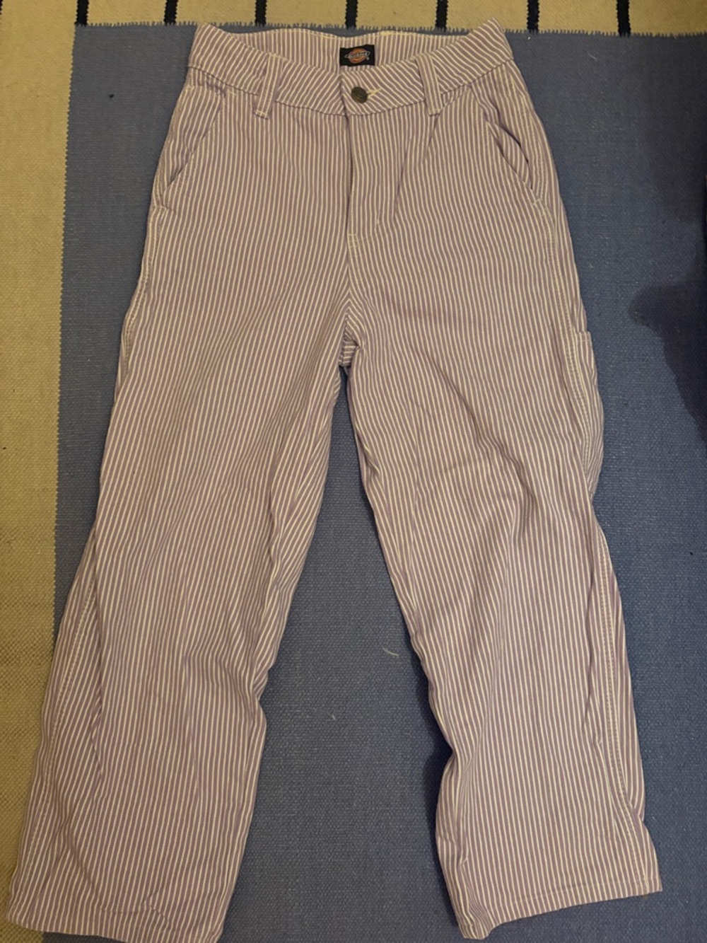 Dickies Women’s Lavender and White Striped Chinos